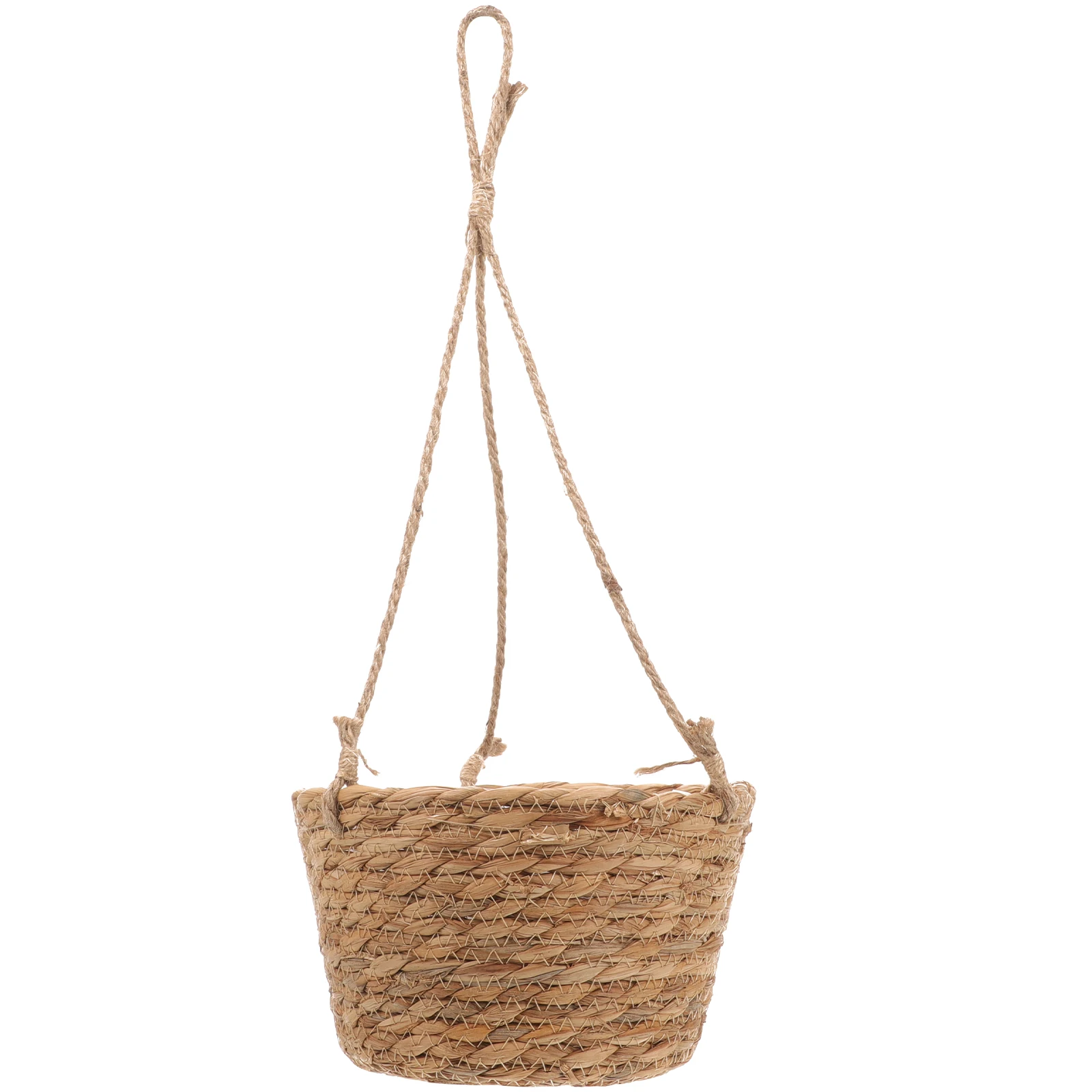 

Woven Hanging Plant Pot Bamboo Flower Basket for Indoor Outdoor Garden Decor Wall Mount Planter Container for Home Balcony