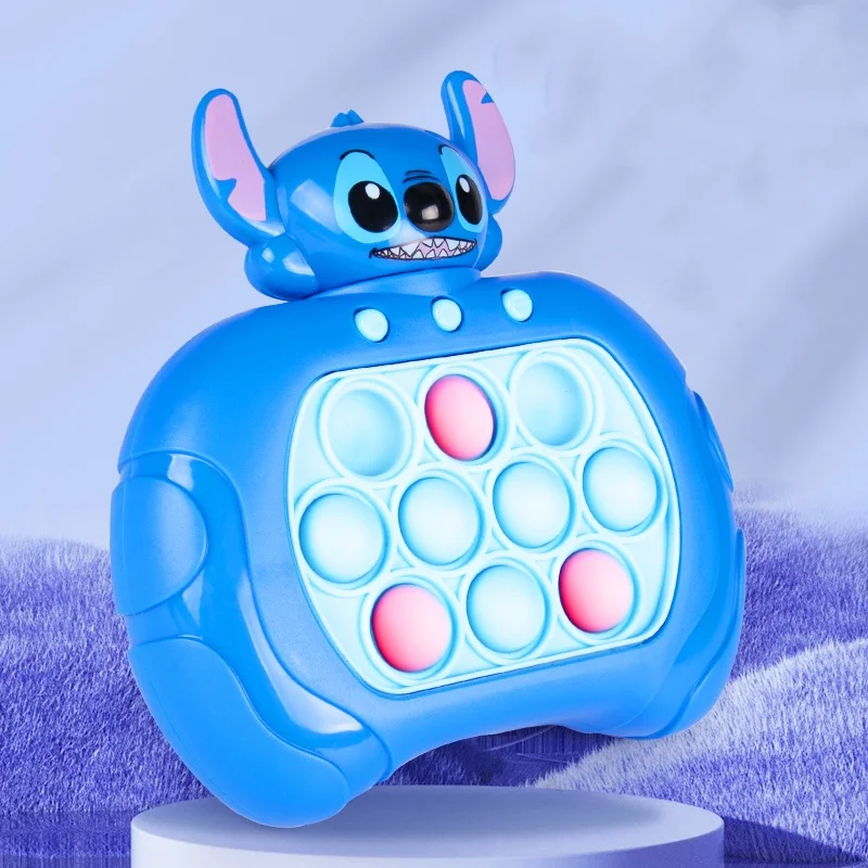 New Stitch Smile Quick Push Game Pop Up Fidget Bubble Electronic Pop it Pro Game Lightweight Anti-Stress Toy Adult Children Gift