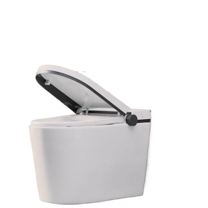 

White smart integrated toilet household