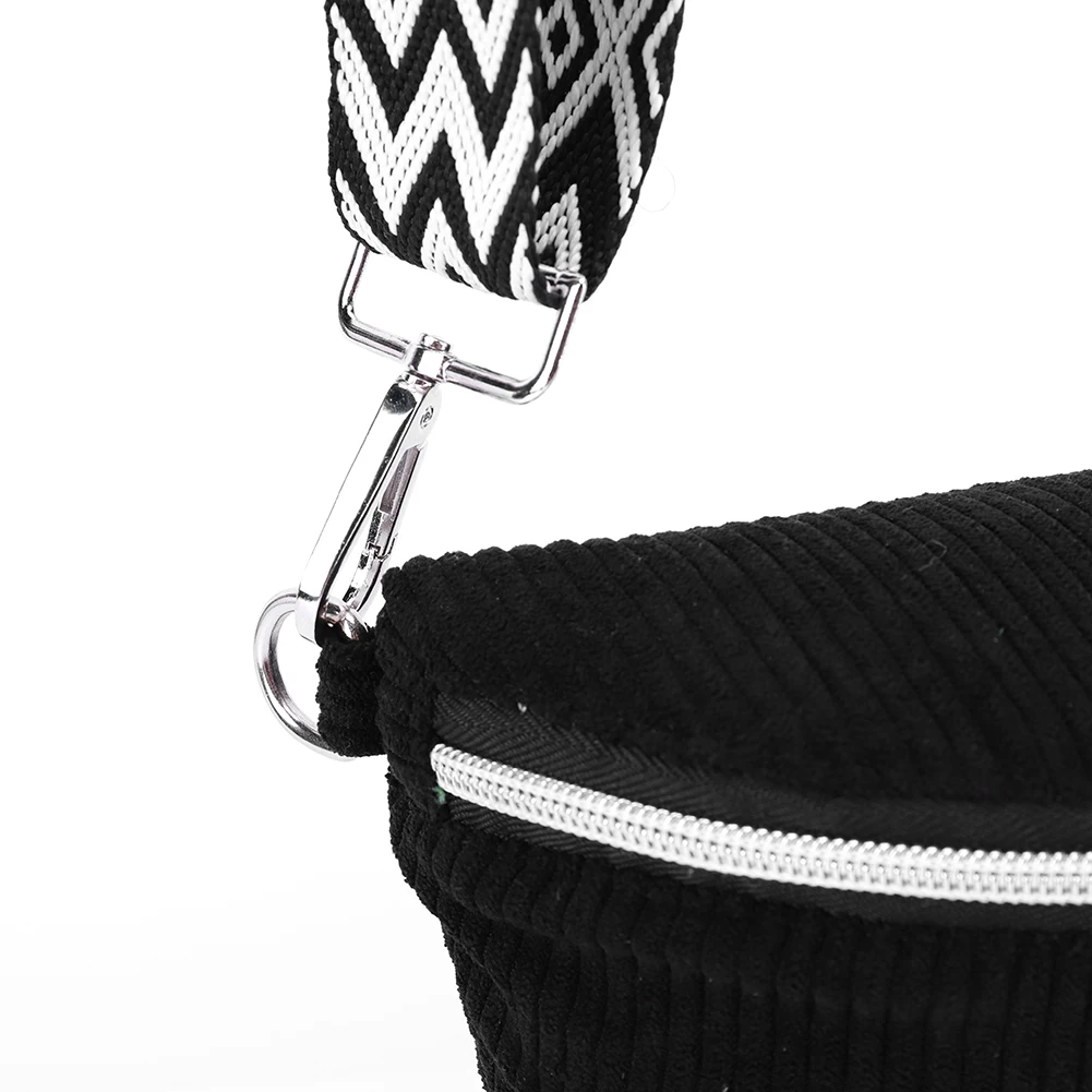 กระเป๋าสะพายสำหรับผู้ชายผู้หญิงพร้อมสายรัดกว้างปรับได้กระเป๋าสะพายข้างผ้าลูกฟูกกระเป๋าถือแฟนนี่แพ็คสำหรับออกกำลังกายท่องเที่ยว