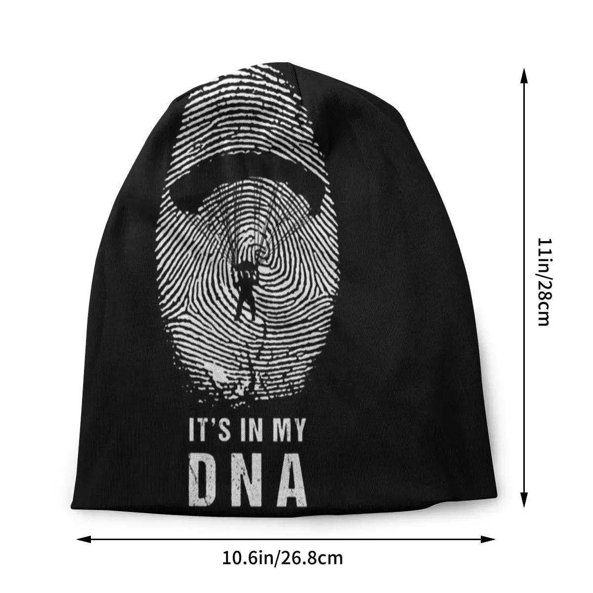 It Is In My DNA Men Women's Beanie Hats Skydiving  For A Skydiver Knitted Hat Hip Hop Earmuff Bonnet Street Skullies Beanies