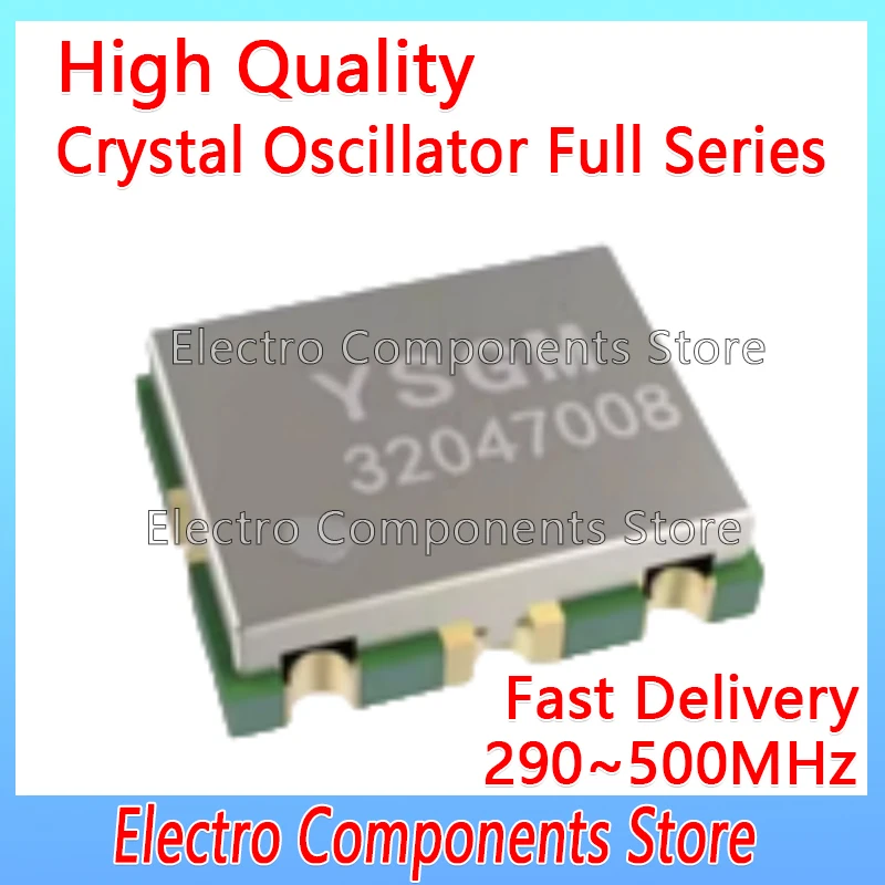 YSGM32047008 290~500MHz VCO Voltage Controlled Oscillator 7mm*9mm*2mm 8dBm 50Ω Wireless Microphone Ultra Short Wave Radio 433MHZ