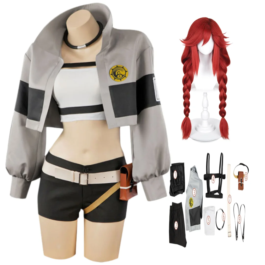 

Anime Gachiakuta Riyo Cosplay Costume Wig Set Halloween Christmas Clothes