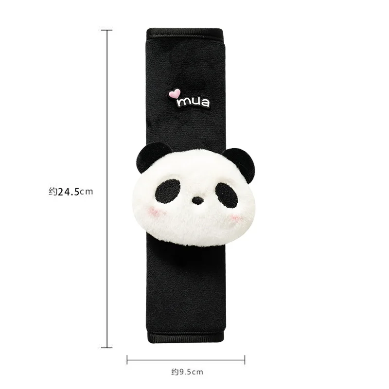 Cute Animal Toy Car Seatbelt Case For Neck Protection Cartoon Panda Car Seat Belt Cover Shoulder Pad Strap Harness Cushion