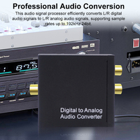 Digital SPDIF Optical To Analog L/R RCA Converter Optical To 3.5mm Jack Adapter Optical To L/R DAC Decoder