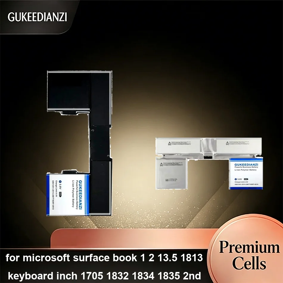 

Аккумулятор для планшета, стабильная емкость 3550-9550 мАч, для Microsoft Surface Book 1 2 13.5 1813 Keyboard Inch 1705 1832 1834 1835 2ND