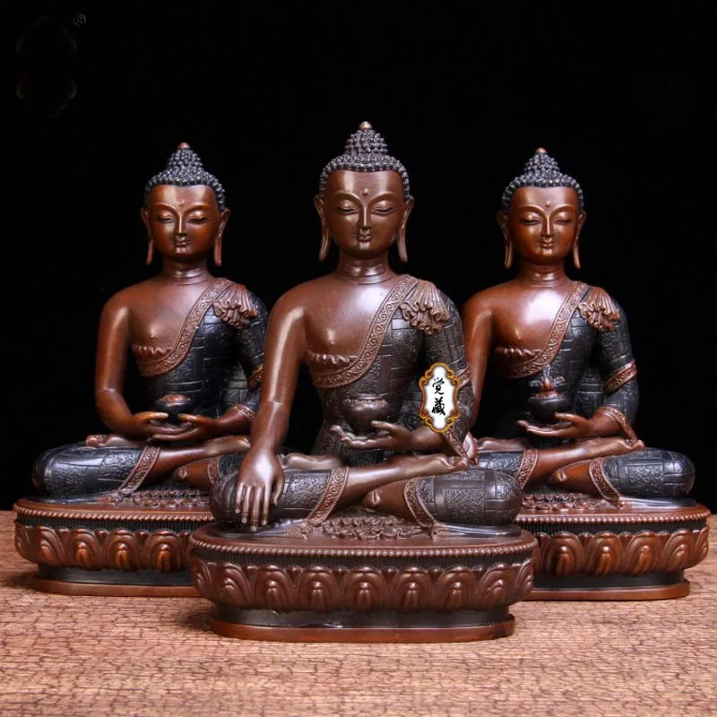 3PCS #TOP GOOD figure of Buddha HOME Talisman # Tibetan Tantra Buddhism Phra Sompo Sambo brass statue