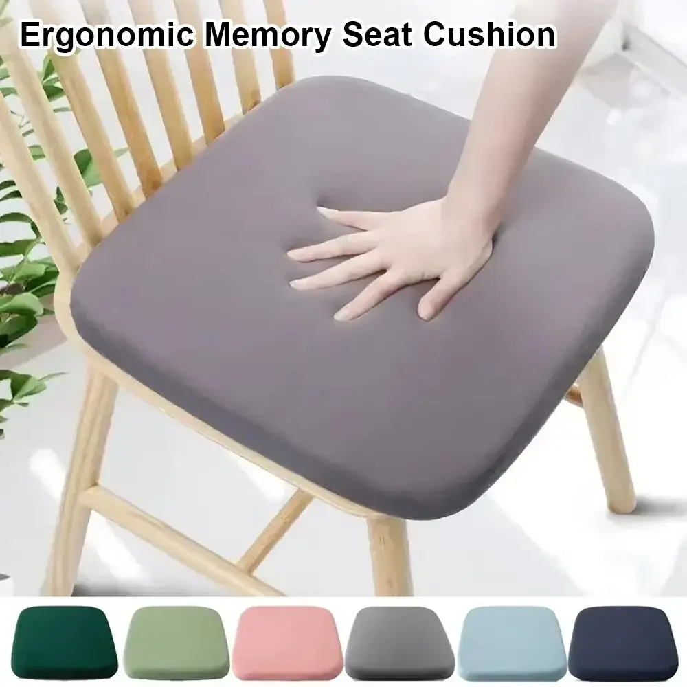 1Pcs New Ergonomic Memory Cotton Seat Cushion Comfortable Non-slip Chair Pad Breathable Rebound Hemorrhoid Pad Office Student