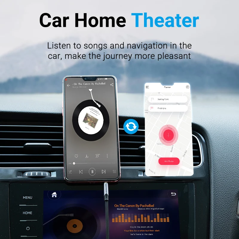 Vention Jack 3.5mm Aux Cable Male to Male 3.5mm Audio Cable Jack for JBL Xiaomi Oneplus Headphones Speaker Cable Car Aux Cord 2m