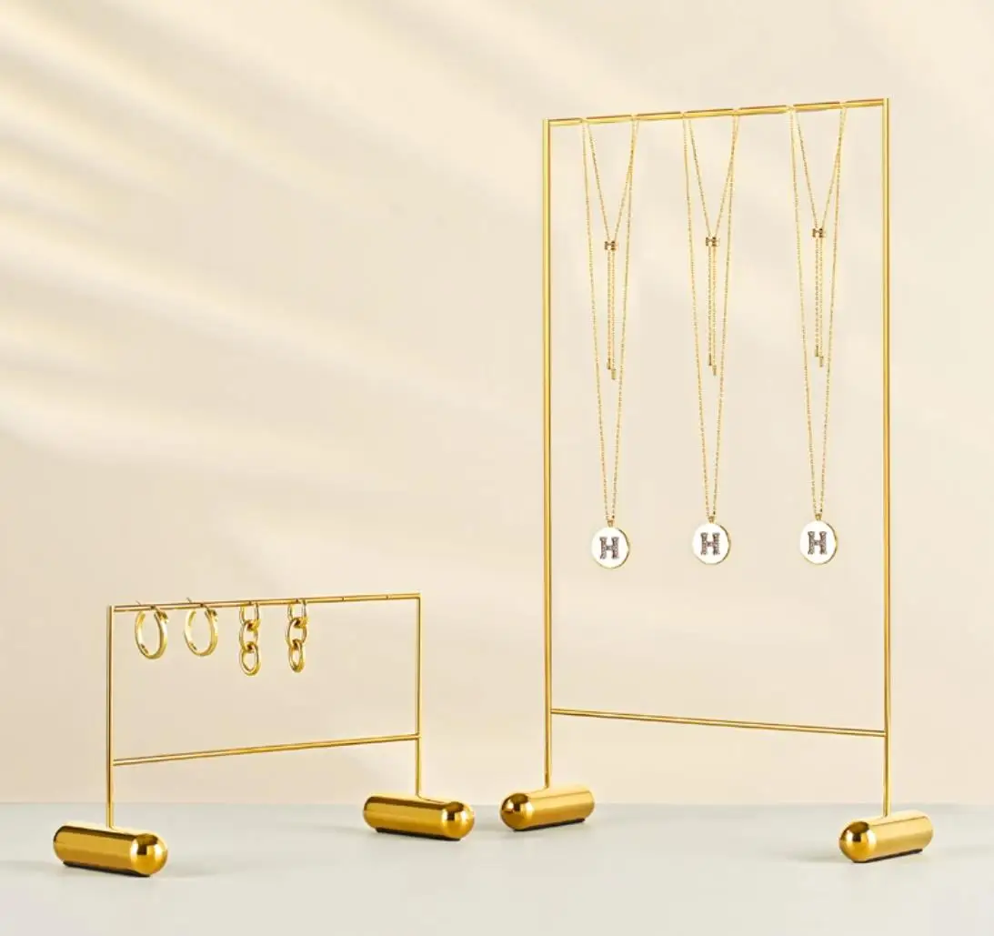 

Jewelry Display Stand Mirror Metal Earrings Necklace Display Stand Counter Jewelry Display Stand