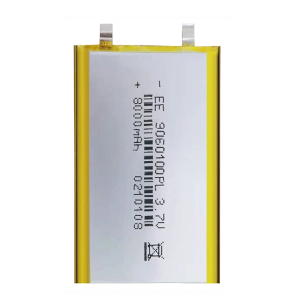 Batteries lithium-ion polymère 3.7V, 8000mAh, pour tablette, PC, GPS, MP3, haut-parleurs mp4, 1 à 10 pièces