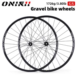 700C Bike Wheels Aluminum Disc Brake Wheelset 12x100mm 12x142mm 28H  for HG MS XD Cassette Body for Gravel Bicycle