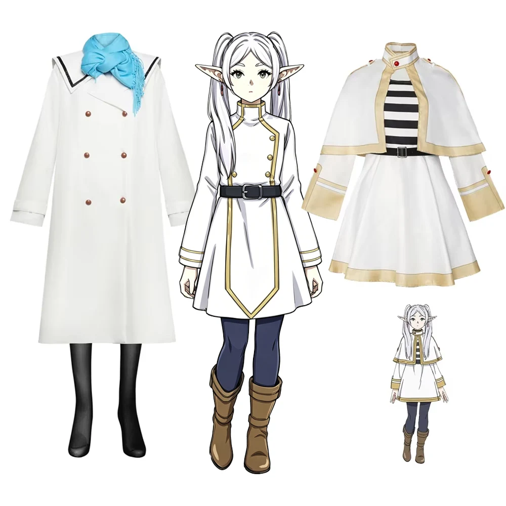 

Frieren Cosplay Costume Sousou no Frieren Beyond Journey's End Halloween Outfit Full Set for Women