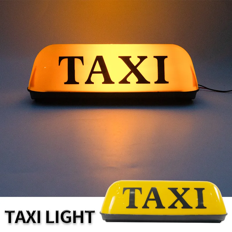 

12V DC Roof Waterproof Top Sign Magnetic Imeter Cab Lamp Light Signal Lamp TAXI Roof Top Sign Light Taxi Light Auto Supplies New