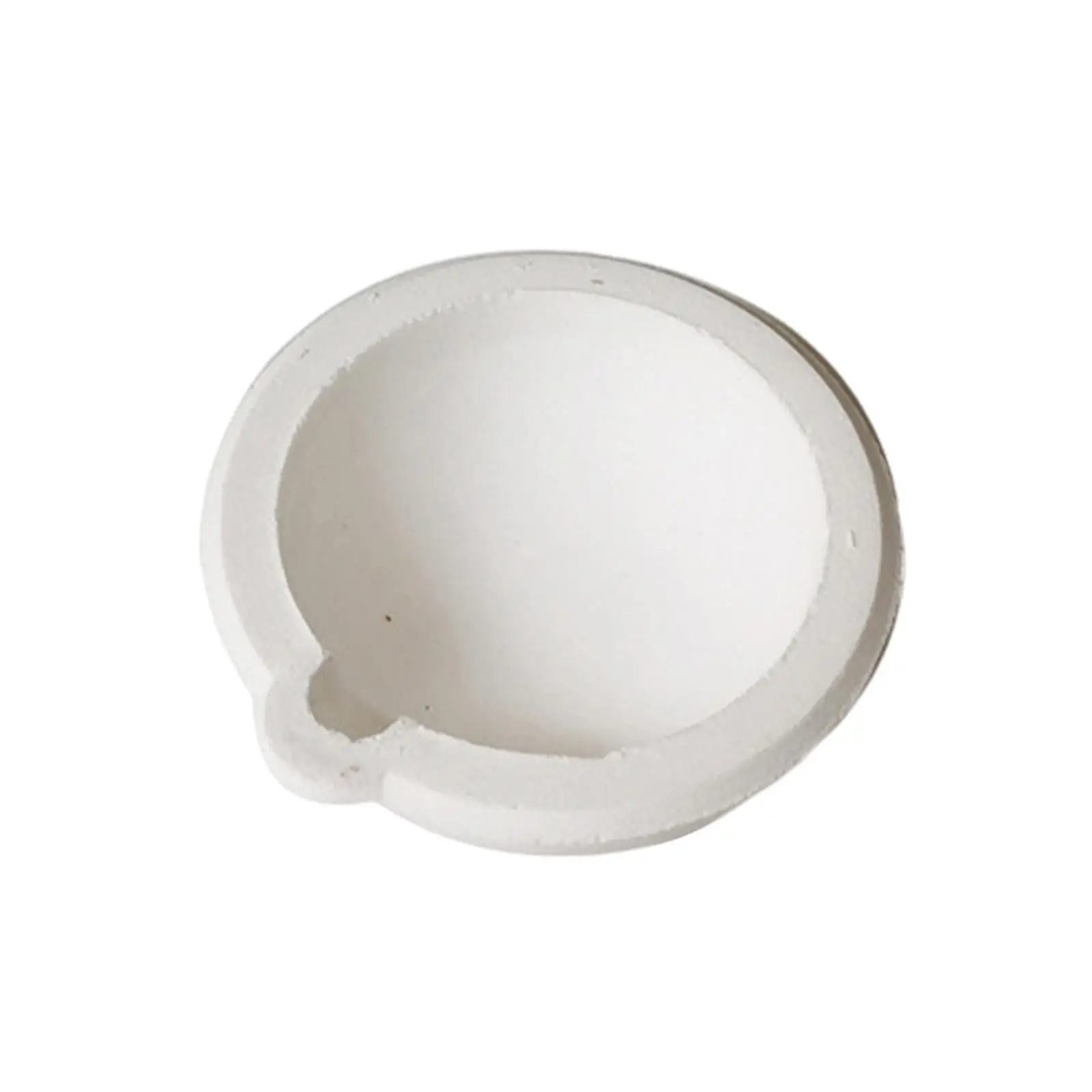 High Temp Quartz Crucible for Melting Gold Silver Copper Scrap Casting Dish with Pour Spout Silica Bowl Furnace Accessory