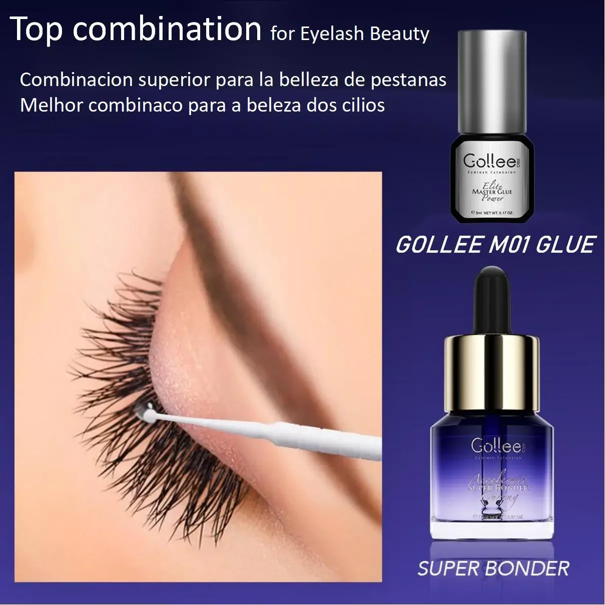 Gollee-Better BloFor Eyelash Beauty, Colle à cils à séchage rapide en 0.5s, Adhésif et Super Bonder, Personnalisation de marque privée