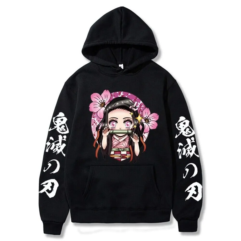 Demon Slayer Kamado Nezuko Hoodies Sweatshirts Anime Men Women Unisex Pullovers