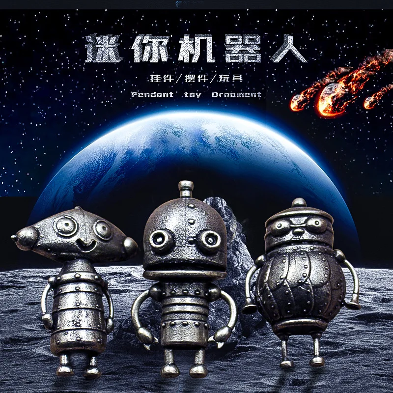 Cupronickel Mechaniczne roboty labiryntowe Figurki akcji Brelok do kluczy Akcesoria Model Pulpit Wnętrze samochodu Miniaturowe akcesoria ozdobne