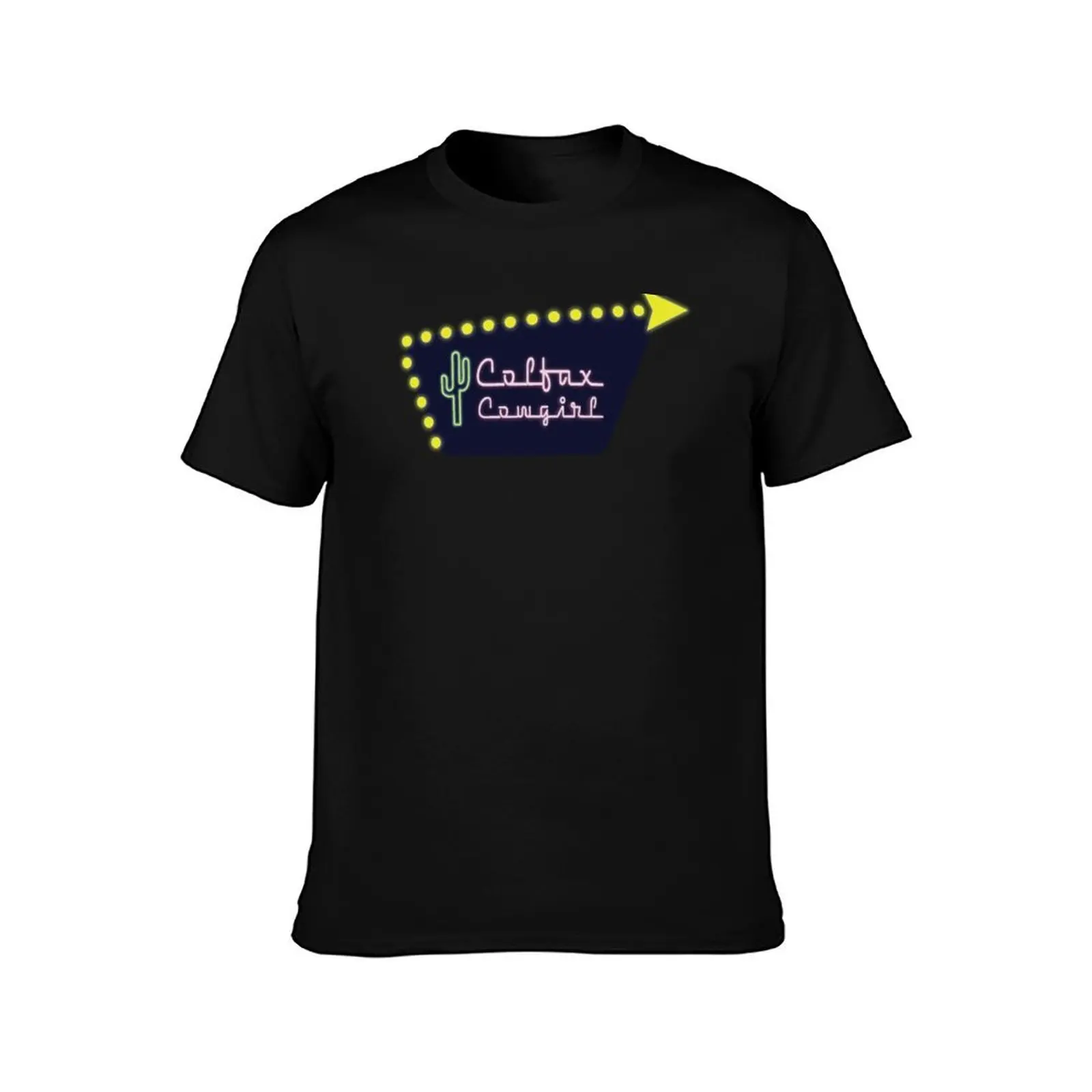 Colfax Cowgirl Motel Neon T-Shirt Trendy Pattern for Men T-Shirt