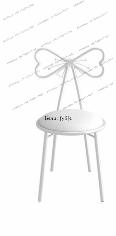 LD33Nordic bow metal chair cafe milk tea shop theme restaurant dining chair