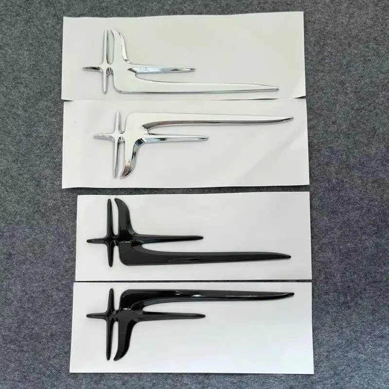 For Mercedes Benz fender side angel wing labels C-class E-class C200L extended version refit accessories pair decals stickers
