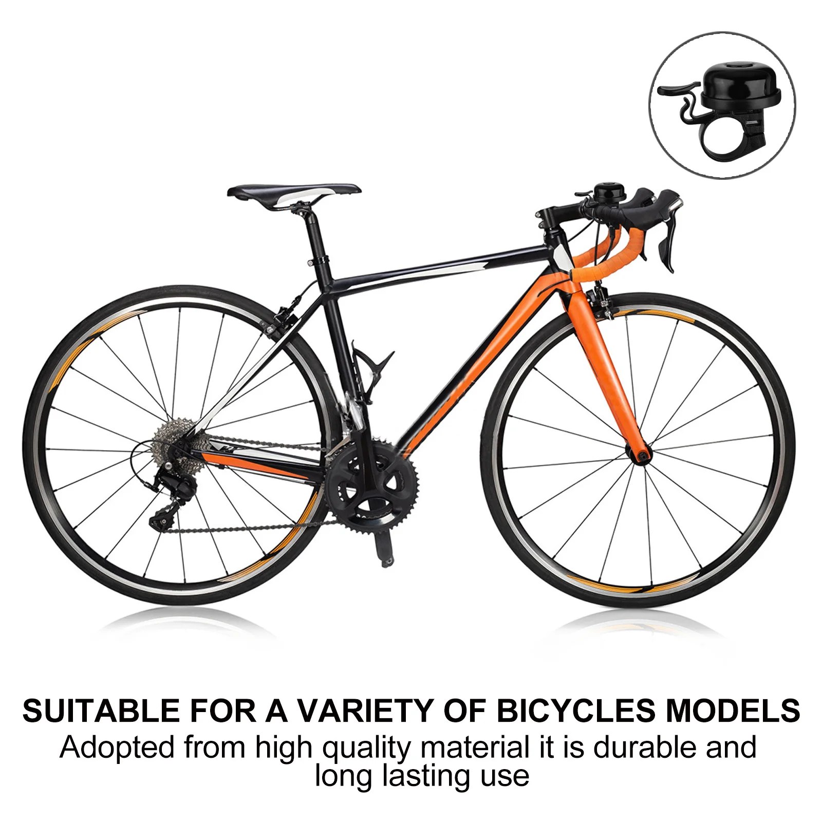 

2pcs Bicycle Loud Ring Long Lasting Alarm Warning For Mountain Road Bike Bell Road Folding Bike Cycling Accessories