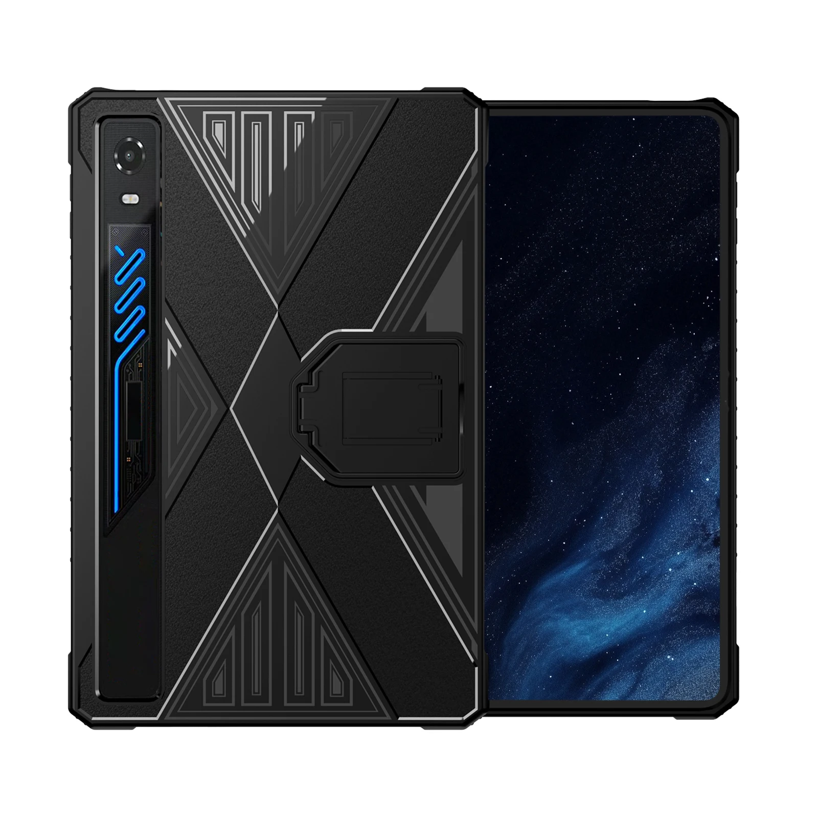 For Red Magic 5 Pro Tablet Case TPU Hidden Kickstand Bumper Corner Shockproof Cover Folding Stand