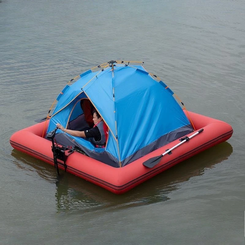 

Sightseeing floating platform boat Water entertainment platform Inflatable floating platform Scenic folding camping