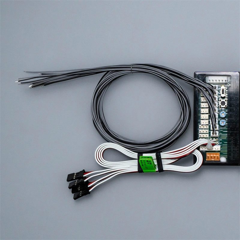 MFC مخصص سلك التوصيل مجموعة مصابيح سلك أربعة في واحد 60 سنتيمتر MFC-60C ل 1/ 14 تاميا سكانيا رجل Actros مقطورة لعبة أجزاء #2