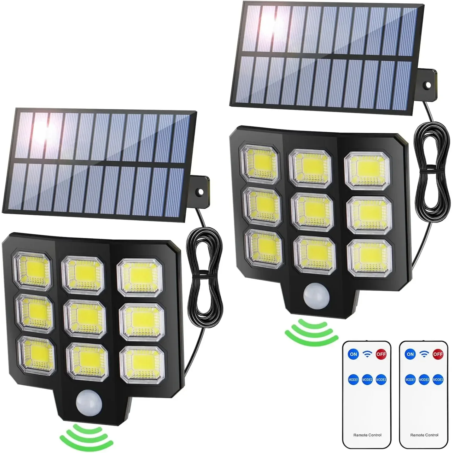 Solar Lights Outdoor-Split Motion Sensor Flood Light,72COB IP65 Waterproof Solar Lights Wall Lights for Yard,Patio,Garden,Garage