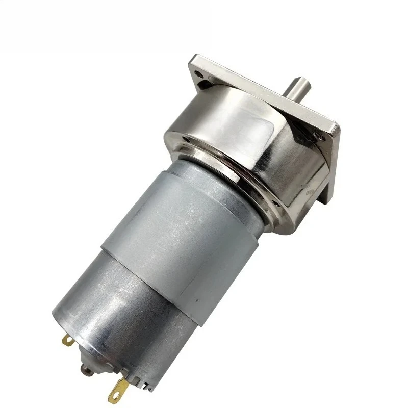 All Metal Gear DC Reduction Motor 12V 24V 35W Low Speed High Torque 5-400RPM Reversible Adjustable Speed Long Service Life