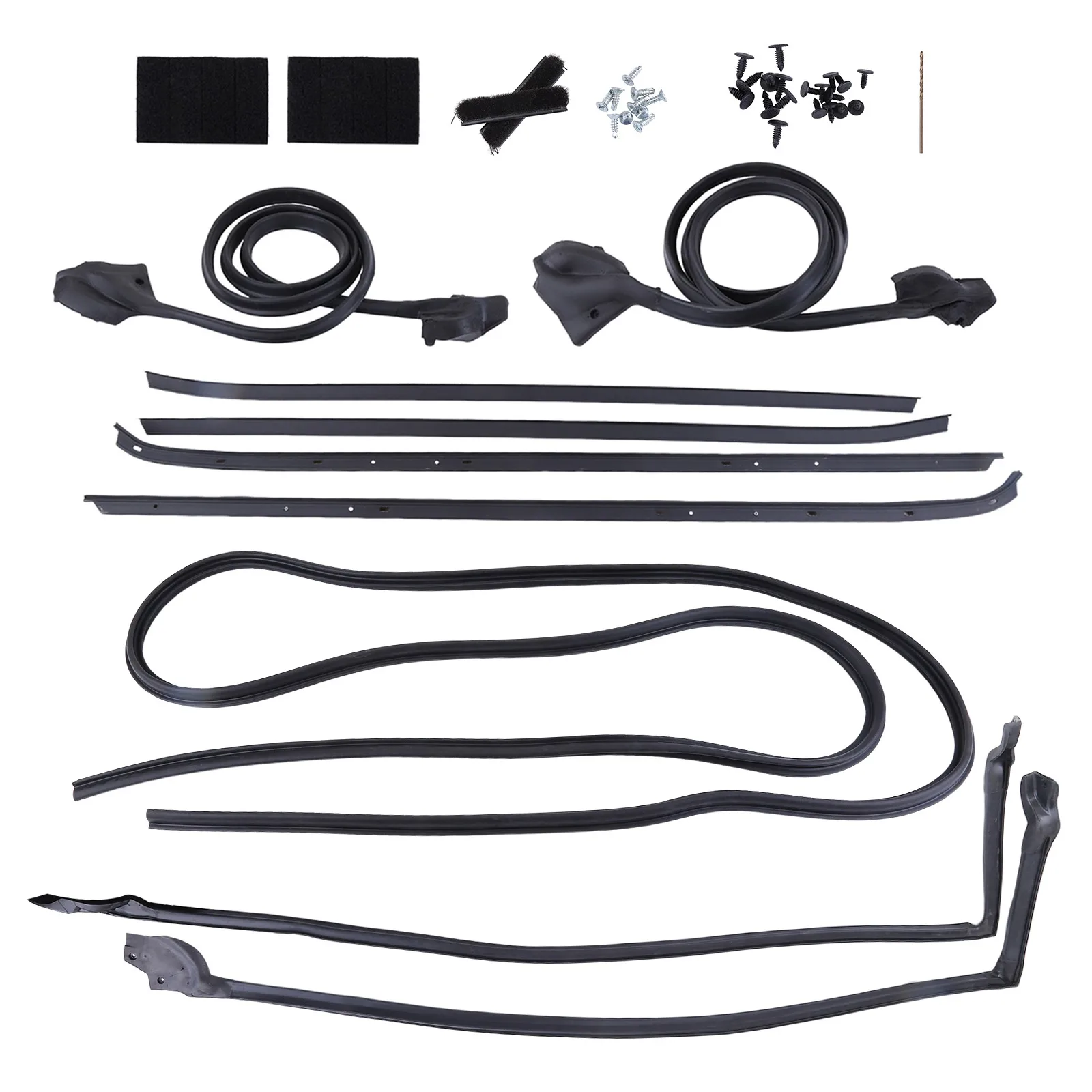Weatherstrip Kit Door Window Molding Trim Car Outside Door Window Seal Belt for Camaro Firebird 1970 - 1981 801002277 WSS00671