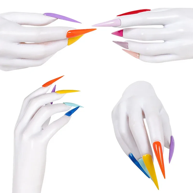 Cy2025 tv quarta-feira 2 cosplay enid sinclair colorido longo redondo unhas roleplay halloween carnaval outfit acessórios adereços para wom