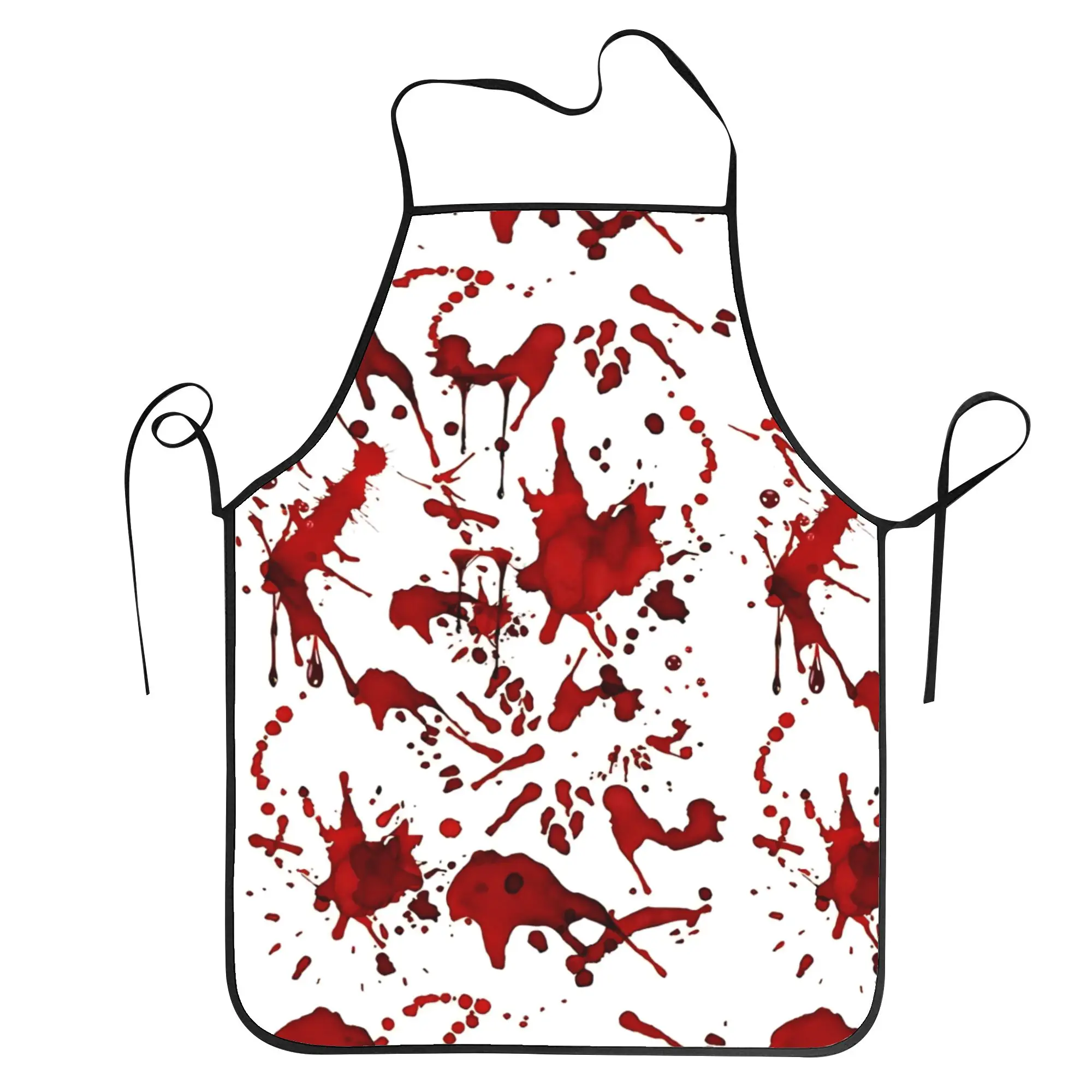 Blood Splatter Apron  Cute Cleaning Kitchen Accessories Barbecue Manicure Aprons without Pocket
