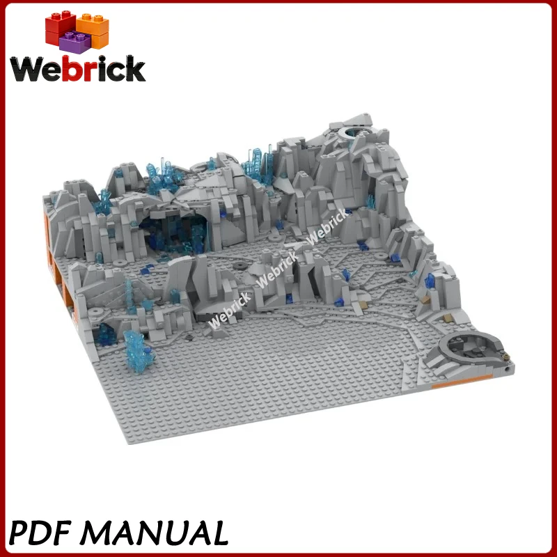 

Конструктор Euphyros Ground MOC: Набор для сборки научно-фантастической сцены экзопланеты, коллекционный декор, подарок