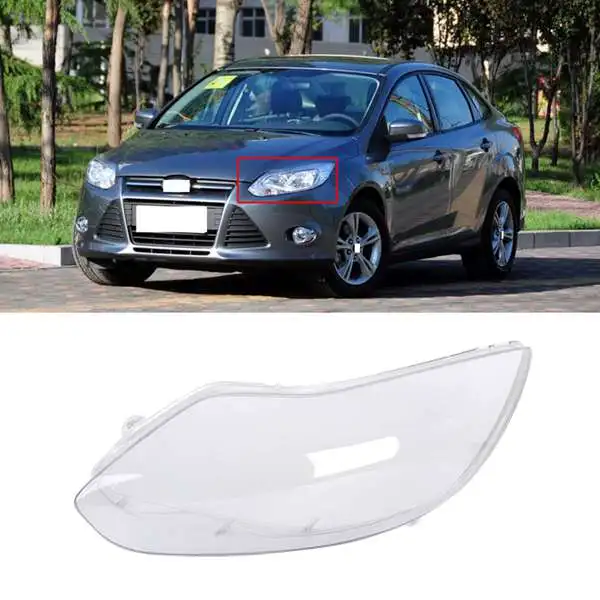 Embellecedor Protector de lámpara para faro delantero y derecho de coche Ford Focus, 2012-2015