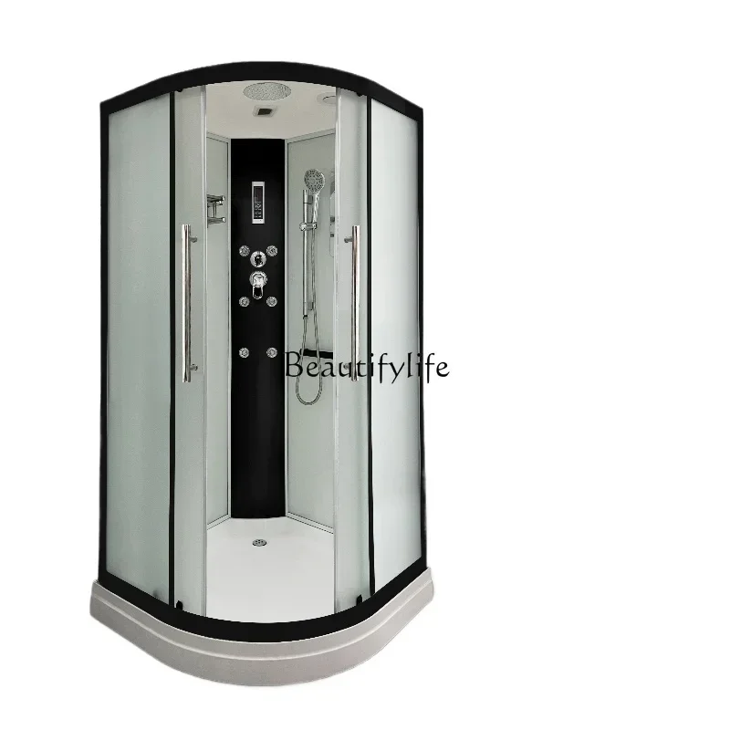1LIntegral shower room arc fan-shaped fully enclosed partition household bathing simple integrated bathroom