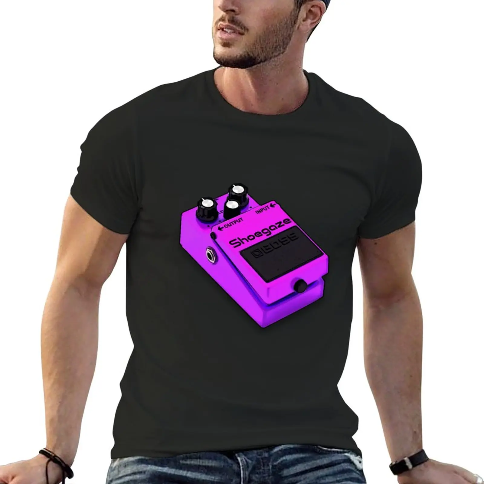 Shoegaze Guitar Effects Pedal Guitarist T-Shirt Blouse korean fashion t shirt for men