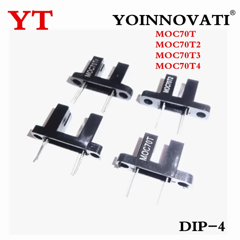 20PCS MOC70T MOC70T2 MOC70T3 MOC70T4 DIP-4  Slot Type Opto Interrupter Optical Sensors Photointerrupters