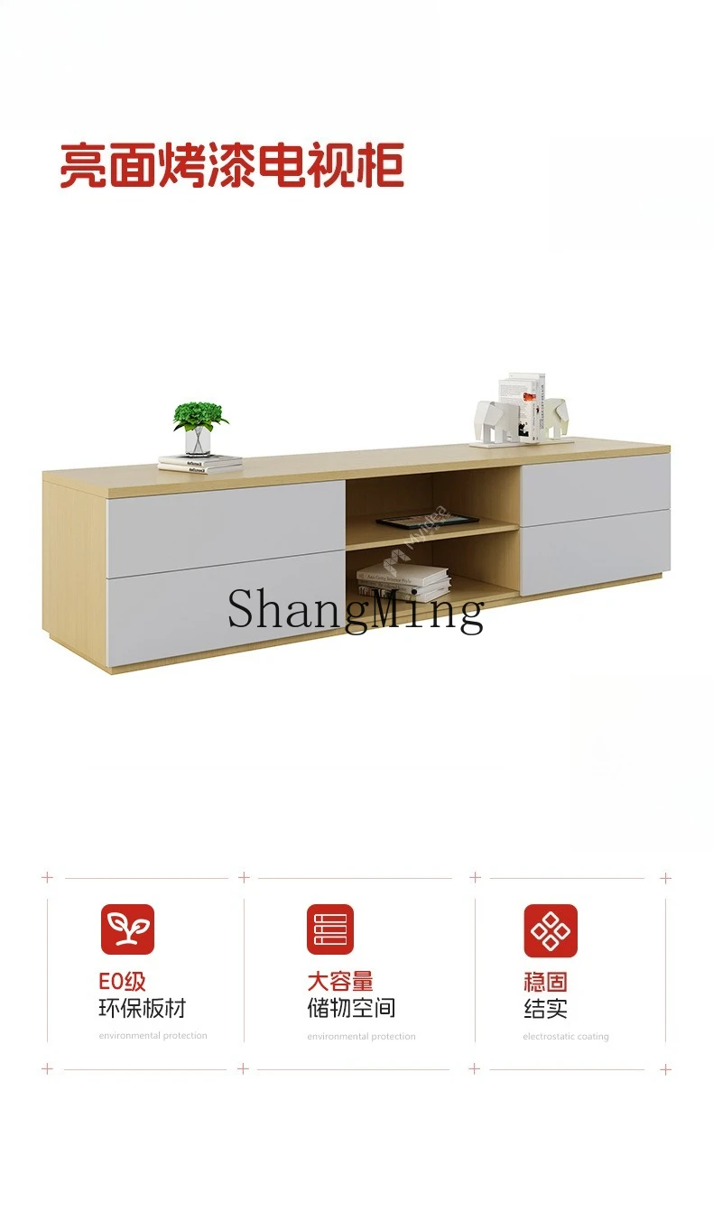 FG good-looking  Small Apartment Living Room TV Cabinet Floor-standing Light Luxury High-end Full Panel TV Modern Cabinet