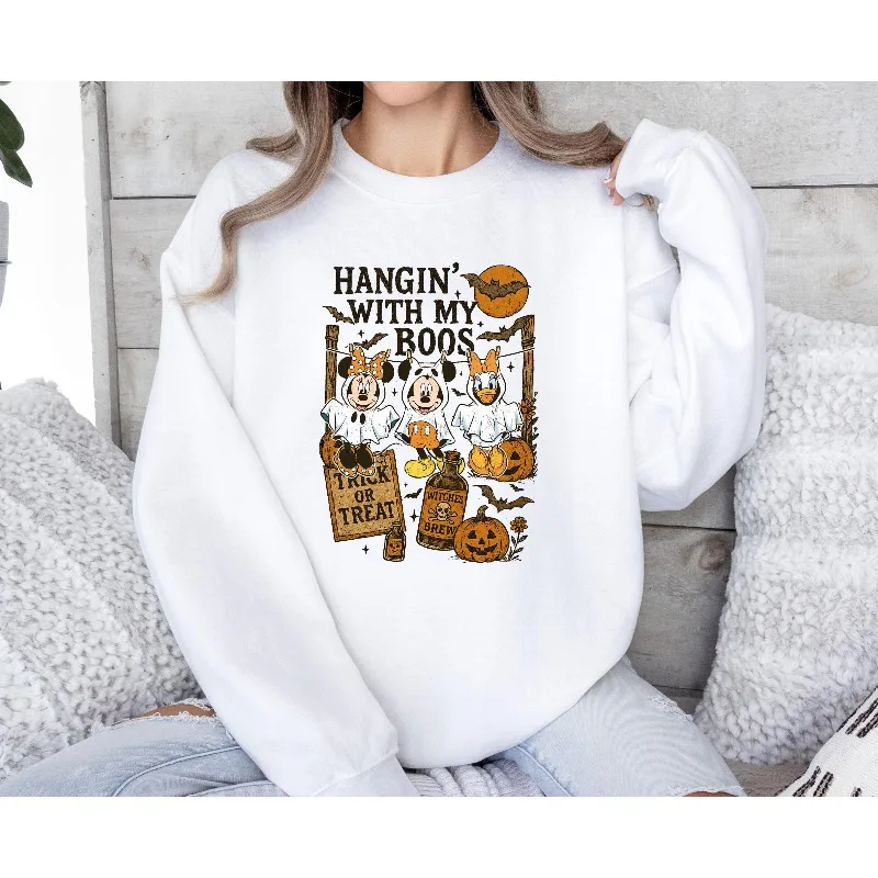 Disney Mickey et Minnie hauts femmes automne et hiver nouveaux articles hommes et femmes décontracté mode Streetwear