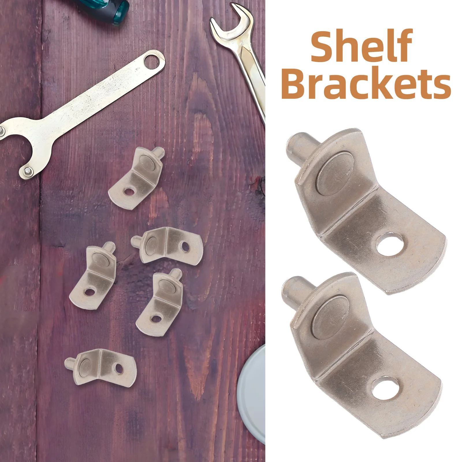 100 قطعة من دعامات الرف غير المرئية: أوتاد دعم مخفية شديدة التحمل لخزانة الكتب الخشبية الزجاجية وحاملات مقاطع التركيب ذاتية الصنع