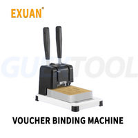Voucher Binding Machine Electric Hot Melt Rubber Tube Glue Binding Machine Document File Punching And Assembly Line Binding Mach