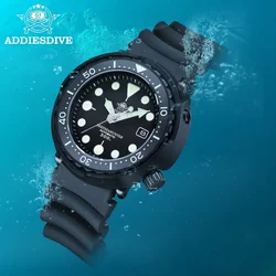 ADDIESDIVE Luxury Watches for Men Sapphire Tuna 300m Waterproof Diver NH35 Mechanical Watches BGW9 Luminous Relogios Masculino