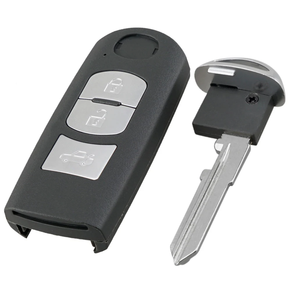 3 Button Car Remote Key Fob Case Shell Fit for Axela Atenza 2015-2018 ID49 Chip SKE13E-01 SKE13E-02 433MHz Smart Key Shell Cover