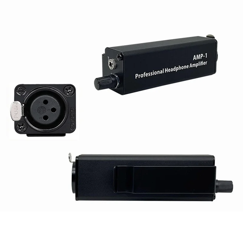 AS95-Tragbare Kopfhörer Verstärker Konverter XLR Zu 3,5 MM Audio Interface Mini HIFI Kopfhörer Verstärker Clip Mount Verstärker