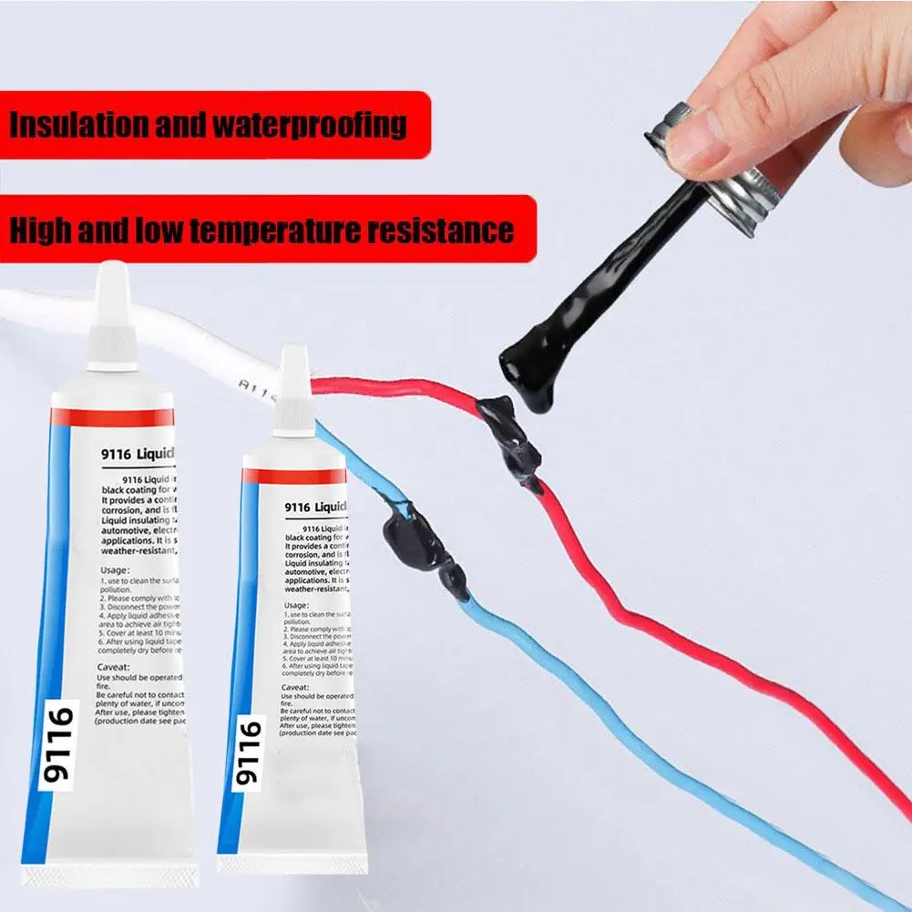 Liquid Insulation Tape Headset Data Cable Strong High Temperature Sealant Sealing Circuit Adhesive Electrical Waterproof Glue