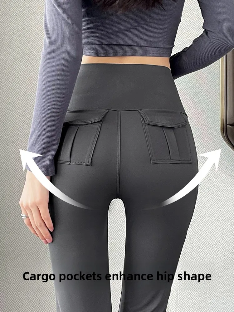 Pantalones de yoga de cintura alta ark ape Ropa deportiva Anti vergüenza Sin roll Sl Cómodo un control de barriga