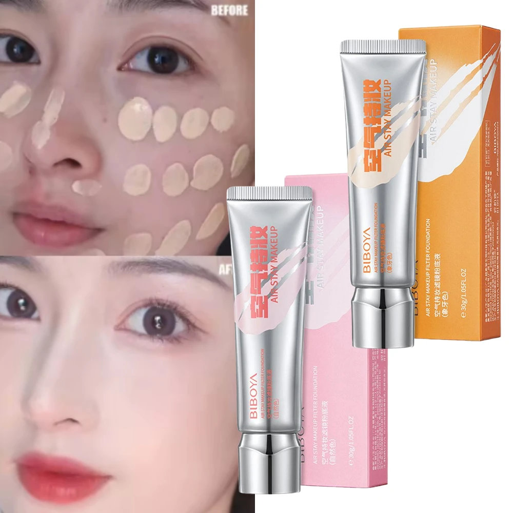 持続性ファンデーション マットリキッド オイルコントロールファンデーション 防水 BBクリーム フェイスコレクター コンシーラー 輪郭形成化粧品 メイクアップ