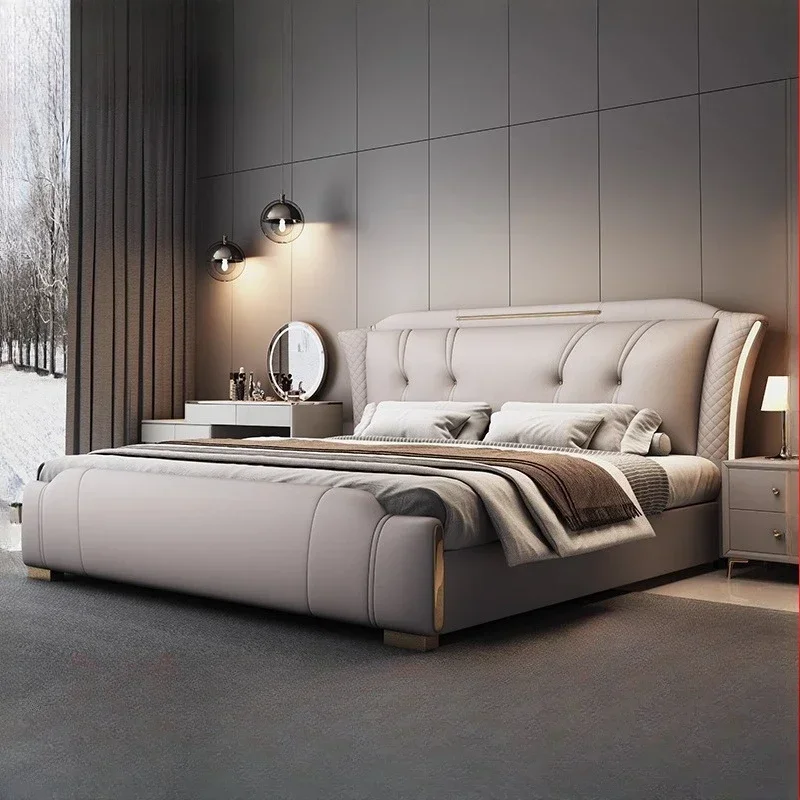 luxury king size bed Headboard bed racks and frame complete room furniture Bed table 180x200cm bedroom beds full double beds